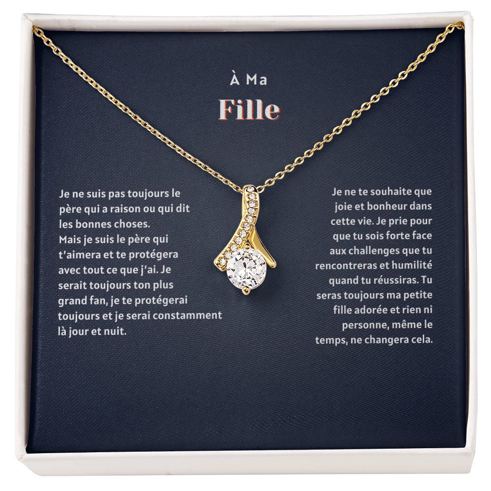 À Ma Fille - Je Ne Suis Pas Toujours - Collier Alluring Beauty pour Fille