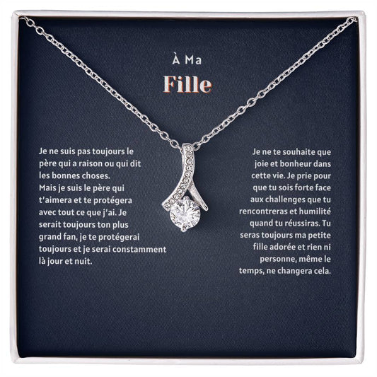 À Ma Fille - Je Ne Suis Pas Toujours - Collier Alluring Beauty pour Fille